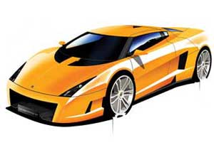 Lotus Esprit Re-design - initial sketches
