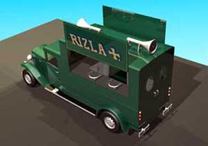 Rizla Invisible Players Promotional Vehicle - 3D Model