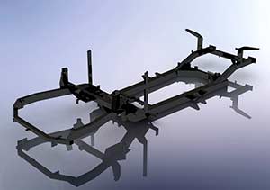 Automotive Creation - royale sabre chassis model