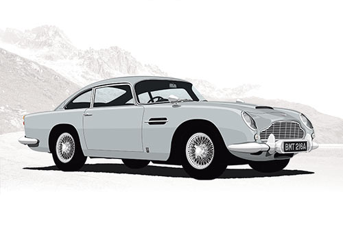 Aston Martin DB5 Artwork