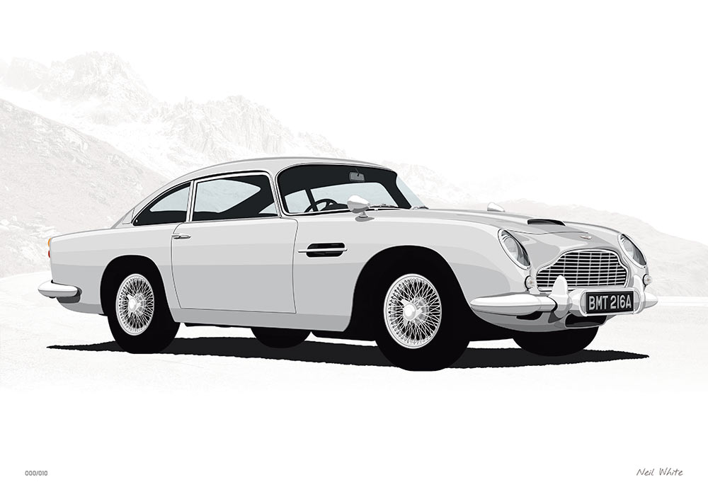 Aston Martin DB5 - Limited Edition Artwork