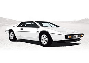 Bond Car Artworks - lotus esprit